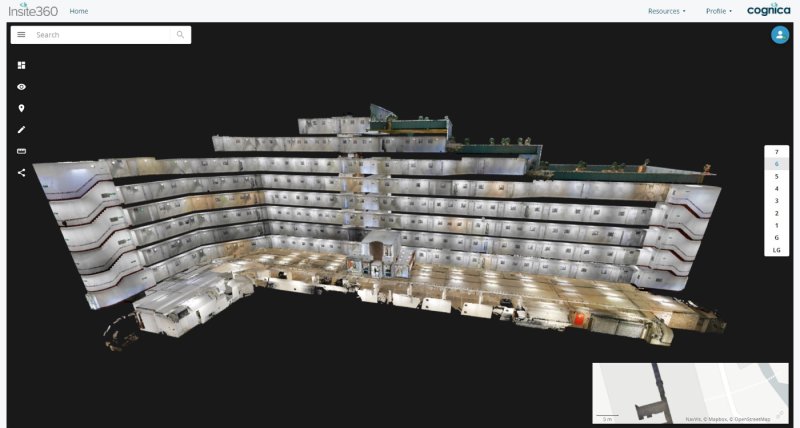 Point Cloud of scanned building